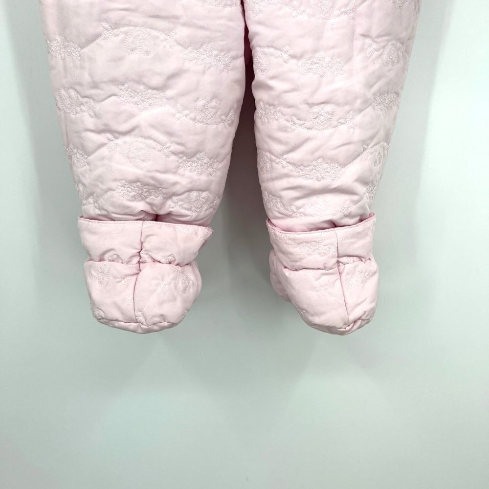 Rothschild Baby Girl Pink Faux Fur Woven Pram Outerwear Snow Suit Size 24 M - Picture 13 of 14